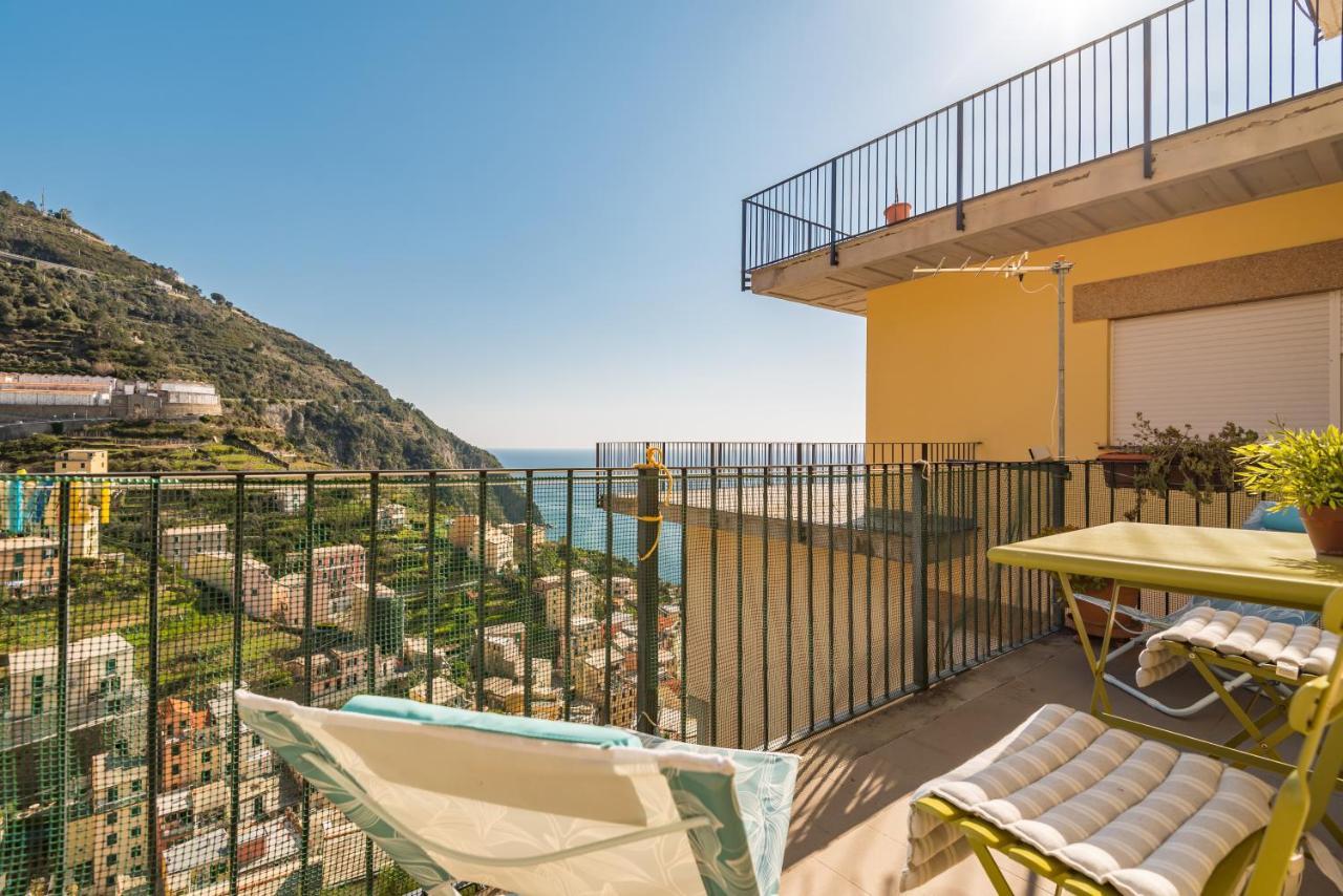 Cinque Terre D'Amare Sea View Big Apartment For Travel Lovers Риомаджиоре Экстерьер фото